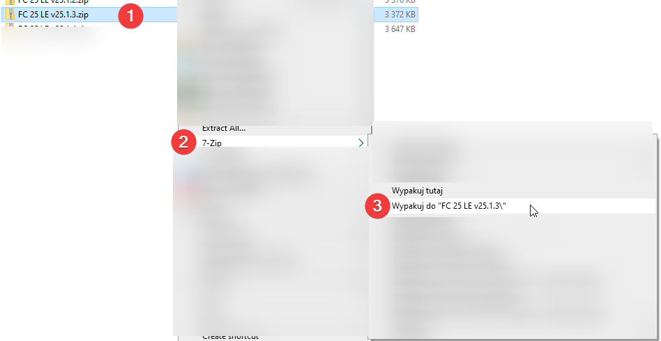 Download and extraction steps