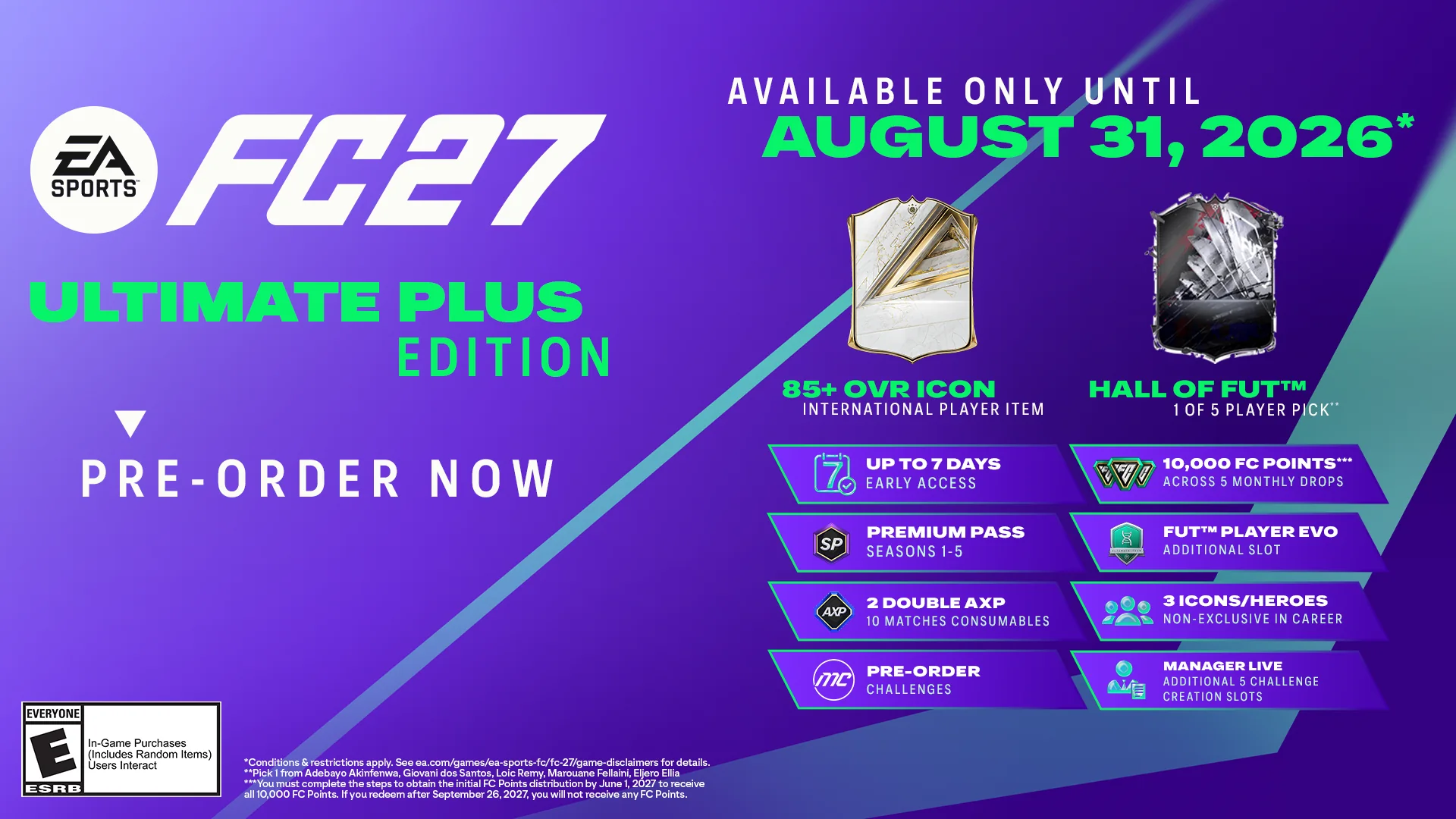 FC 27 Ultimate Edition price, bonuses and Ultimate Plus differences FC 27 Ultimate Edition price, bonuses and Ultimate Plus differences