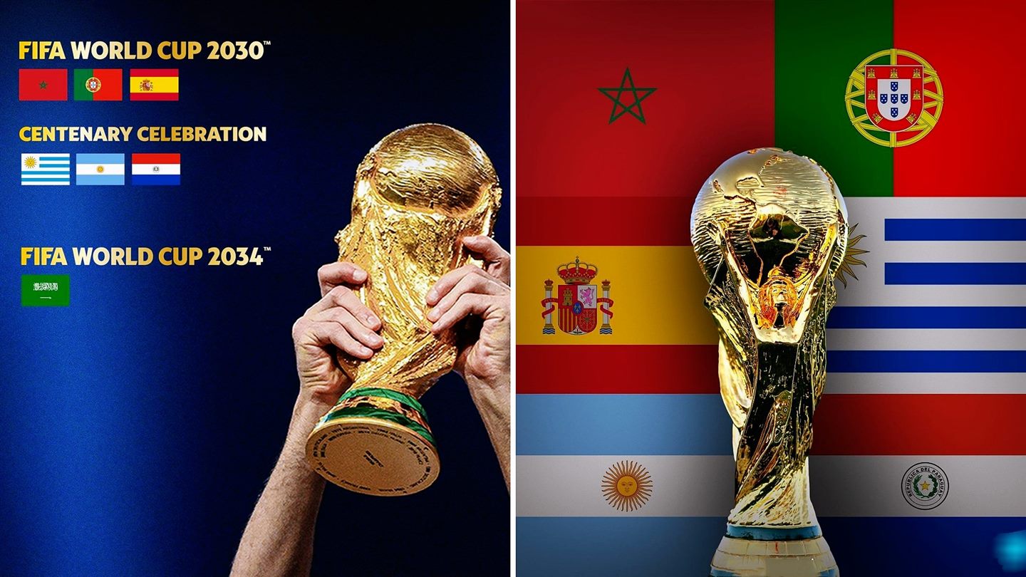 The six host nations and centenary celebration countries for the 2030 FIFA World Cup